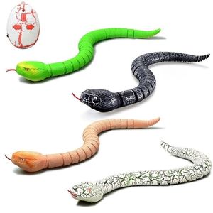 Electricrc Animals Infrared Remote Control Snake RC Snake Cat Toy and Egg Rattlesnake Animal Trick skrämmande Mischief Kids Toys Funny Novelty Gift 220914