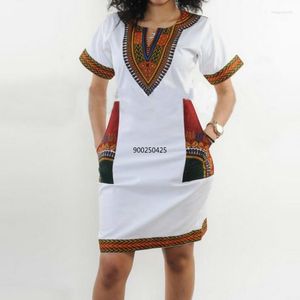 Roupas étnicas Plus 3xl African Vestres for Women Sale Sexy Tight National Wind High Elastic Posted Bag Hip Roupas