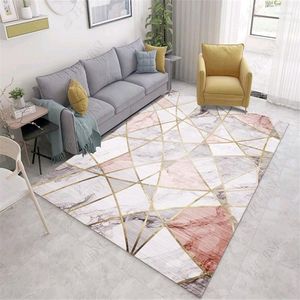 Mattor Demissir Modern Marble Grain Concise Geometric Rugs Mattor för vardagsrum sovrum sovrum golvplatta tapete para sala alfombras