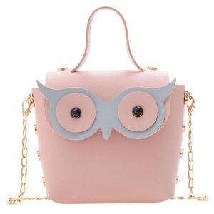 Handbags Kids Fashion Bag Baby Bags Accessories Messenger Cartoon Owl Chain Portable Shoulder Cute E8356
