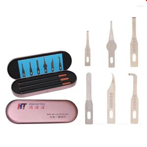 Professionellt handverktyg St￤ller in telefon IC Chip Repair Polished Blade Kit Motherboard Upper Lower Separating Pry Knife CPU NAND Flash BGA Lim