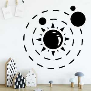 Wall Stickers Modern Galaxy Self Adhesive Waterproof Decal Decor Living Room Bedroom Removable Rooms House Decoration