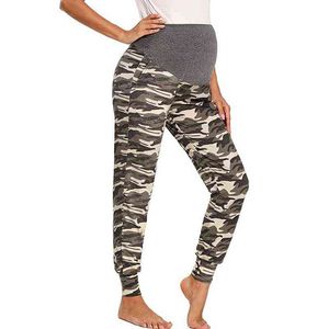 Sleep Lounge Maternity Leopard Samouflage Pants Women C J220823