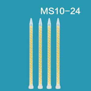 100PCS MS10-24エポキシミキシングノズルAB接着樹脂ミキシングチューブ1to1 2つのコンポーネント接着剤の静的ミキサー