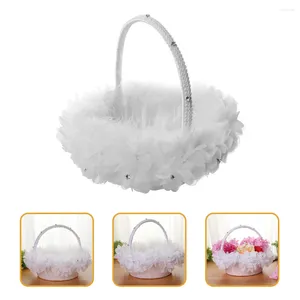 Dekoracja imprezy Western Wedding Flower Basket Practical Girl Candy Gift