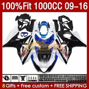 OEM Fairings For Suzuki GSXR1000 GSXR 1000 CC 2009 2012 2012 2013 14 15 16 151NO.116 1000cc K9 GSXR-1000 09 10 11 12 13 2014 2015 Rairing Blue Black Blk