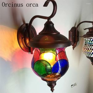 Lampy ścienne Bohemia kawiarnia lampka śródziemnomorska maroko