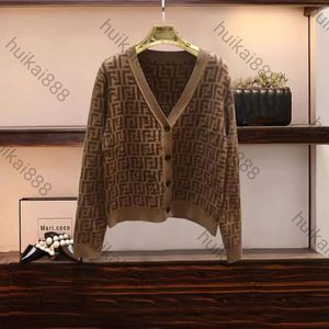 New designer women's sweaters letter jacquard fashion high-end woman custom casual sport knit coat