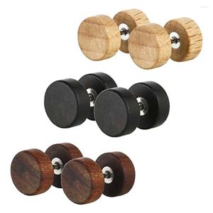 Ohrstecker Fake Plugs Holz Gauge Natural Cheater Faux Gauges Für Männer Frauen 6-12mm