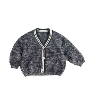 Pullover Autumn Winter Sweater Sweater فضفاضة معطف كارديجان عارضة ملابس الأطفال ملابس الأطفال لمدة 2-6 سنوات 0913