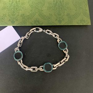 Bangle أفضل تصميم فريد من نوعه حزام خطاب سوار خضراء المينا الخضراء عالية الجودة فضة مطلية العرض NRJ