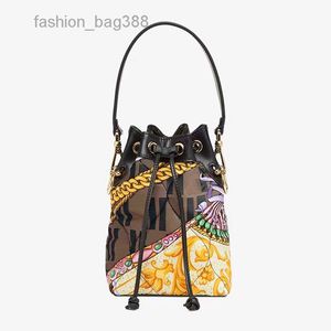 Evening Bags Mini Bucket Bag Tote Purse Cross Body Bags Shoulder Handbags Women Old Flower Canvas Leather Floral Print Letter Drawstring String Purses Wallet