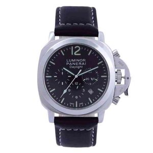 Designer Watch Mens Casual Leather Strap Multi-function Chronograph Date Larkpaner Id7w