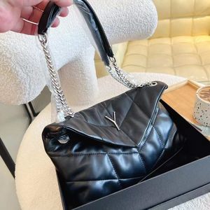 Mulher Loulou Puffer Bags Bolsas de Designer de couro Luxury Bolsa de ombro macio da moda Lady Totes Envelope Purse 2022 Top