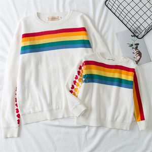 Aile Eşleşen Kıyafetler Yetişkin Çocuk Örgü Sweaters Üstler Anne Kızı Striper Kazak Sweaters Aile Eşleştirme Giysileri Kıyafetler Sonbahar Kadın Sweaters 220914