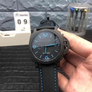 Orologio da uomo di design in fibra di carbonio sportivo forte luminoso impermeabile quadrante grande meccanico completamente automatico Hamn Ra22