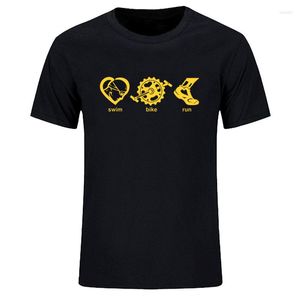 Herren T-Shirts Sommer Herren Kurzarm T-Shirt Running Sport Swimming Triathlon Player Shirt Hemd Spa￟ Geschenk