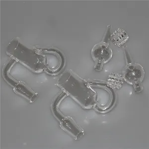 喫煙アクセサリーフラットトップクォーツバンガーダイヤモンドループクォーツバンガーネイル10mm 14mm 18mm男性女性ガラスバブルカーキャップ