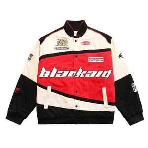 Männer Hip Hop Racing Jacke Männer Vintage Streetwear Brief Gedruckt Motorrad Jacken Herren Frühling Baseball Mantel Unisex Chaquetas Hombre