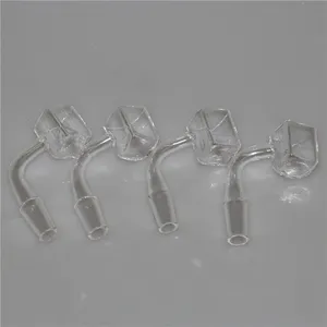 Rökning Sugar Cube Quartz Banger Nail Frosted Foint Square Quatz Bangers 14mm 10mm 18mm Female Man 2mm Thick Side Dab Rig Water Pipe Bong