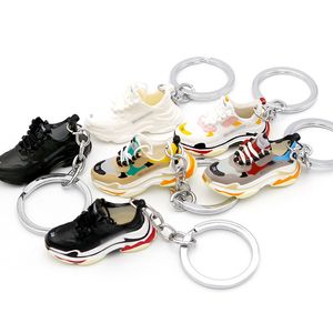 Tasarımcı Üç Boyutlu Anahtarlık Spor Ayakkabı Anahtarlık Modaya Ayar Ayakkabı Kolye Yaratıcı Süsleme