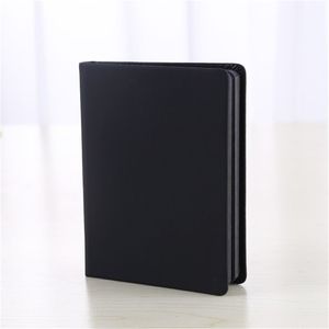 Anteckningar All Black Paper Blank Inner Sid Portable Small Pocket Notebook Sketchbook 220914