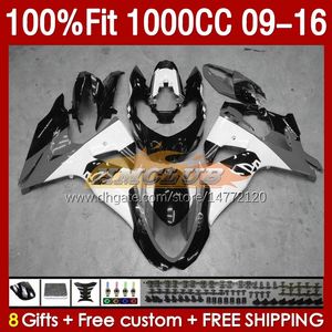 OEM White Grey Fairings för Suzuki GSXR1000 K9 GSXR-1000 09 10 11 12 2013 2014 2015 2016 151no.150 GSXR 1000 CC 1000CC 2009 2010 2012 2012 13 14 15 16 Injektionsmässa