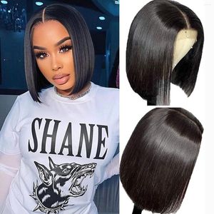 Scheherezade Human Hair Wigs Bob Wig Lace Front Straight for Women