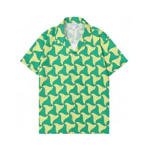 Camisetas de hombre Plus Polos Ropa de verano de estilo polar bordada y estampada con cuello redondo con algodón puro de calle Talla grande 13wf