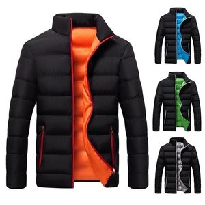 Mens Down Parkas Winter Jacket z kołnierzem stojącym dla mężczyzn i kobiet grube ciepły kolor solidny kolor Modna odzież uliczna 5xl 220914