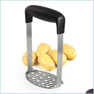 Obst-Gemüse-Werkzeuge, kreativer Kartoffelstampfer, Edelstahl-Reispresse für cremiges, püriertes Gemüse, Obstpresse, Brecher, Drop-Lieferung 202 Dhi7P