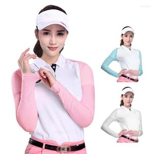 Knieschützer Damen Schalmanschettenhandschuhe Golfärmel Eisseide Sonnencreme Outdoor Sommer UV-Schutz Kleidung Armstulpen