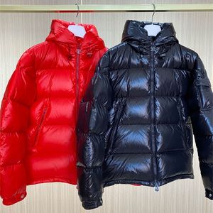 Piumino da donna Parka invernale Piumino con cappuccio da uomo Moda luminoso impermeabile spesso caldo giacca da esterno per uomo Giacca da moto casual oversize 220914