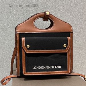 Evening Bags Mini Messenger Bag Crossbody Bags England Style Women Canvas Leather Totes Purse Classic Letter Flap Hasp Shoulder Handbags Purses Pocket Wallet