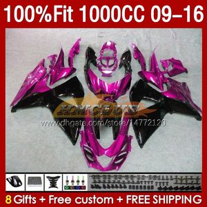 OEM-mässor för Suzuki GSXR1000 K9 Rose Glossy GSXR-1000 09 10 11 12 2013 2014 2015 2016 151no.164 GSXR 1000 CC 1000cc 2009 2010 2012 2012 13 14 15 16 Injektionsmässa