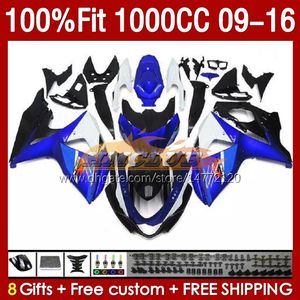 OEM Fairings For Suzuki GSXR1000 GSXR 1000 CC 2009 2012 2012 2013 14 15 16 151NO.114 1000cc K9 GSXR-1000 09 10 11 12 13 2014 2015 Rairing Fairing Blue Acces