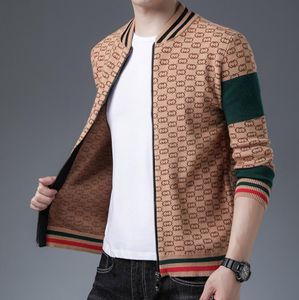 Mulheres de su￩teres de malha de tricotaram a jaqueta masculina da primavera e o estilo coreano Slim Trend Top Men Jackets de camisola de outono