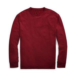 Grossistpaket mail 2196 bitar av nya polos skjortor i h￶sten och vintern Europe och America Men's Long Sleeved Casual Cotton Large Fashion Sweater Sweaters S-2XL
