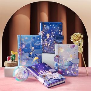 Notatnik skórzany kreskówek Notebook Journal Cute Little Prince Planner Diary Business Office Student School Supplies Szkicbook Pactionery 220914