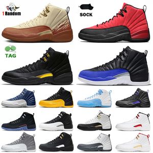 Topp 12 12-tals tränare Basketskor Herr Dam Jumpman12 Storlek 47 Royal Blue Eastside Golf x Stealth Black Taxi Playoff Kunglighet Tw air JORDON