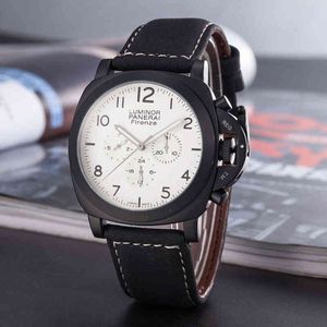 2020 ORIGINAL PANERAS Titta på Digital Dial Mechanical Movement Leather Strap Business Mens handled