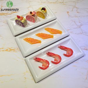 Melamine Dinnerware Dinner Plates Sushi Strip Plate Japan Style Restaurant With A5 Melamine Tableware