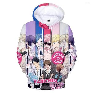 Erkek Hoodies Yarichin B Kulübü 3D Hoodie Fashion Fall Winer Suit Spor Giyim Çocukları Kapüşonlu Genç Kawaii Wo Yüksek Kalite