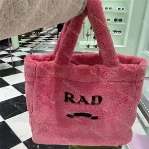 Designer Teddy Totes Women Larger Shopper Bags FashionLooped Pile Fluffy Handbags Luxury Shoulder Bags Woman Fuzzy Shopping Tote Purses 2022