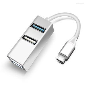 Anschlüsse USB 3.0 2.0 HUB-Verlängerung Vollaluminium-Rumpf Computerzubehör mit Typ-C-Stromversorgungsanschluss