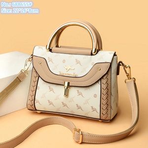 حقائب الكتف العلامة التجارية بالجملة 8 ألوان حقيبة رسول مطبوعة كلاسيكية Leathers Leathers Simple Phone Coin Presh Handbag Leather Handbags 8655#