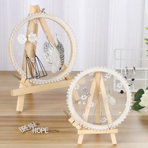 Schmuck Beutel Kreative Spitze Lagerung Rack Ohrring Einsatz Display Stand Dame Badezimmer Eitelkeit Tops Organizer Mädchen Geschenk