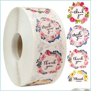 Клейки наклеек 500pcs/Roll Floral Shad You