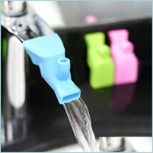 Other Faucets Showers Accs Sile Water Faucet Extenders Sink Children Washing Device Bathroom Kitchen Tap Guide Extension Accessorie Dht4B