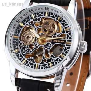 腕時計Relogio Masculino Shenhua Automatic Self Wind Watches Men Luxury Vintage Skeleton Mechanical WatchesHorlogesMannenL220914